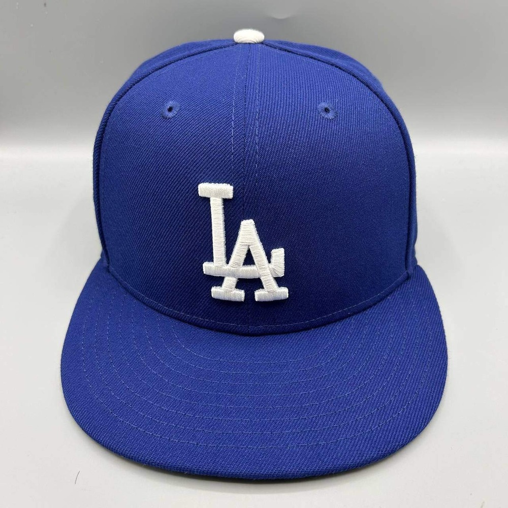 Los Angeles LA Dodgers Hat Men 7‎ 1/8 Blue MLB 59Fifty New Era Fitted Cap